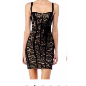 RAG & BONE Dress Size 6 Corset Silk Lace Sheer HADLEIGH Black whimsigoth goth